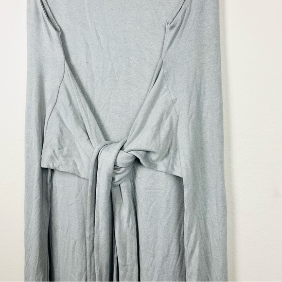 NWT Vince Stretch Cotton Wraparound Drapey Sleeveless Belted Midi Dress - Picture 4 of 7